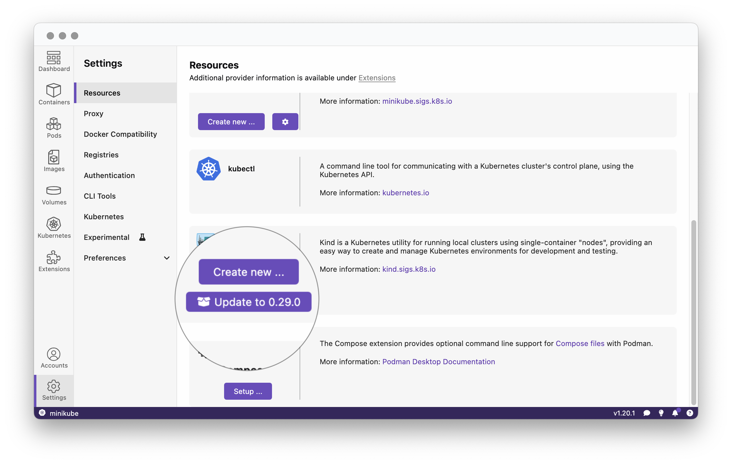 Resources page